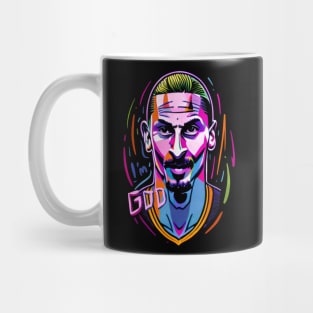 Zlatan the GOD popart caricature Mug